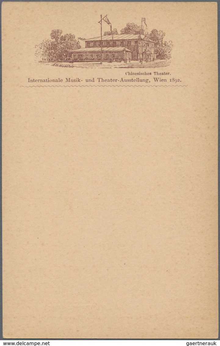 Ansichtskarten: Österreich: WIEN, Internationale Musik- Und Theater-Ausstellung 1892, 6 Ungebrauchte - Andere & Zonder Classificatie