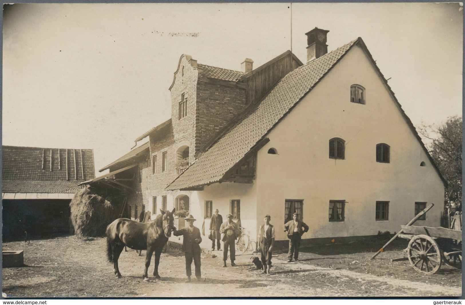 Ansichtskarten: Deutschland: ECHTFOTO-KARTEN, 150 Historische Fotokarten Mit Unbekannten Ortsansicht - Altri & Non Classificati