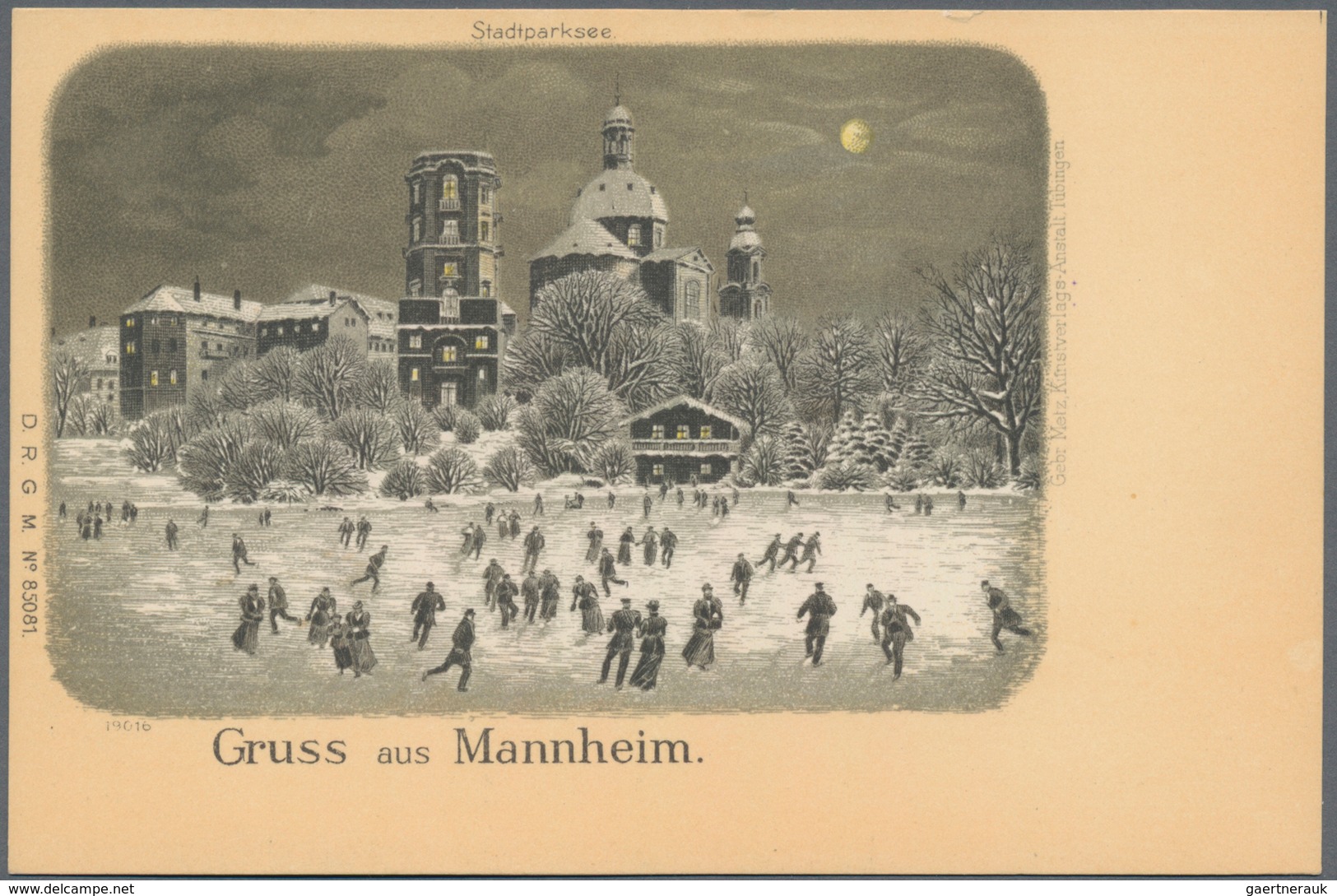 Ansichtskarten: Deutschland: WINTERLITHOS, 28 Verschiedene Mondschein-Winterlithos Aus Deutschen Stä - Autres & Non Classés