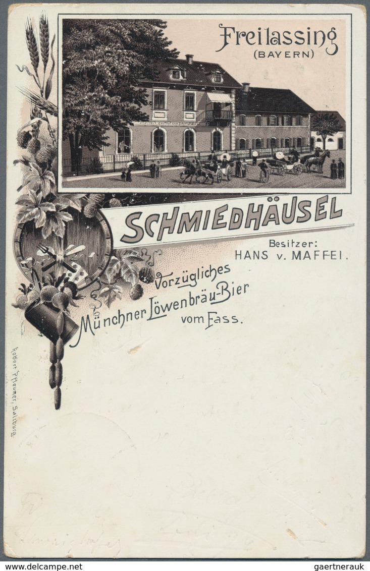 Ansichtskarten: Bayern: LITHOGRAPHIEN, Sehenswerte Partie Mit über 120 Historischen Lithographien üb - Andere & Zonder Classificatie