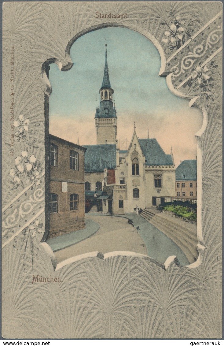 Ansichtskarten: Bayern: MÜNCHEN ALTSTADT STANDESAMT PETERSBERGL, 76 Historische Ansichtskarten Ab 18 - Andere & Zonder Classificatie