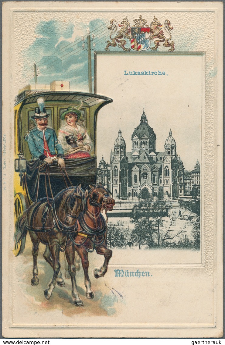 Ansichtskarten: Bayern: MÜNCHEN LEHEL LUKASKIRCHE, Schachtel Mit über 160 Historischen Ansichtskarte - Andere & Zonder Classificatie