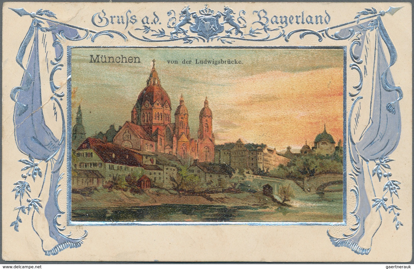Ansichtskarten: Bayern: MÜNCHEN LEHEL LUKASKIRCHE, Schachtel Mit über 160 Historischen Ansichtskarte - Altri & Non Classificati