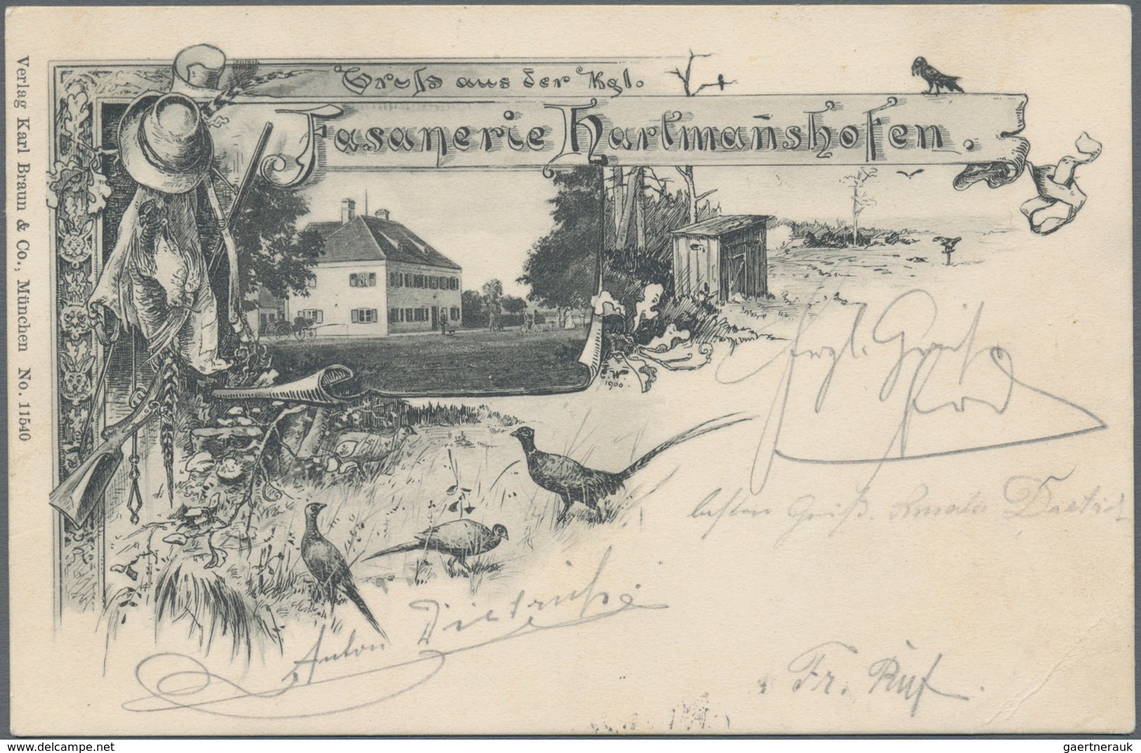 Ansichtskarten: Bayern: MÜNCHEN MOOSACH, 56 Historische Ansichtskarten, Inklusive Dubletten, Ab 1899 - Andere & Zonder Classificatie