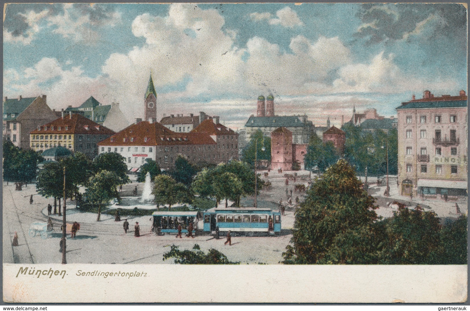 Ansichtskarten: Bayern: MÜNCHNER STRASSENBAHN Am Sendlinger Tor Platz, Schöner Bestand An 100 Histor - Andere & Zonder Classificatie