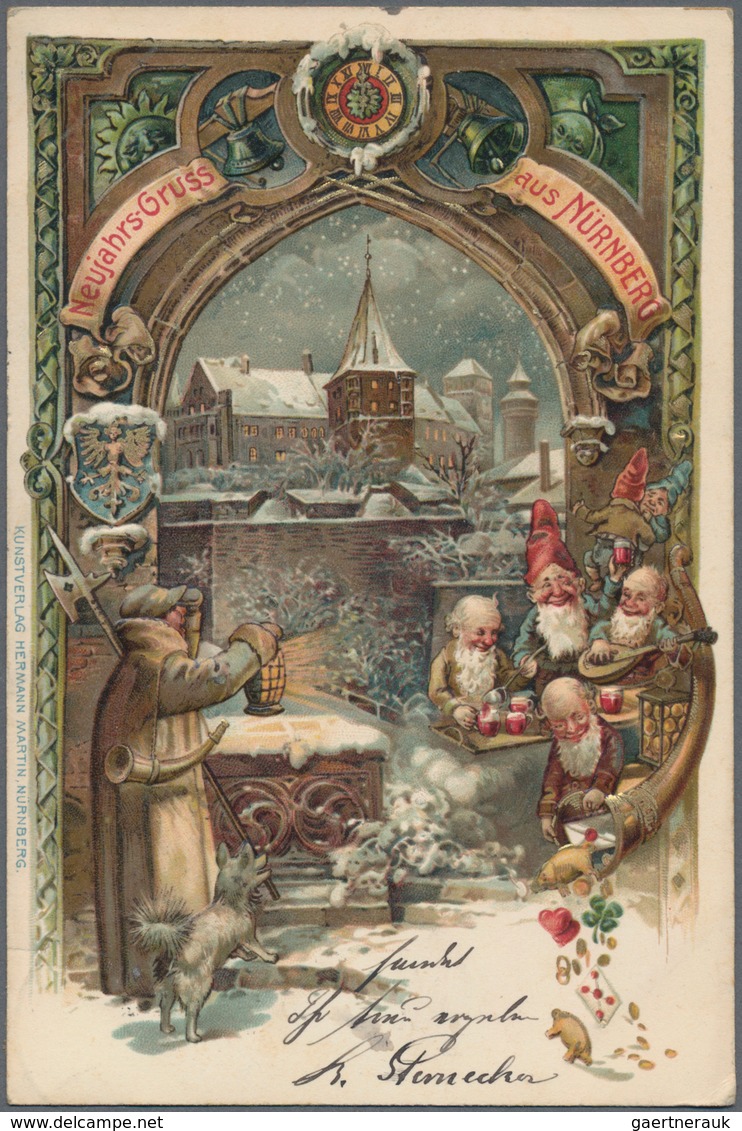Ansichtskarten: Bayern: NÜRNBERG, Kleines Antikes Postkartenalbum Mit 100 Historischen Ansichtskarte - Andere & Zonder Classificatie
