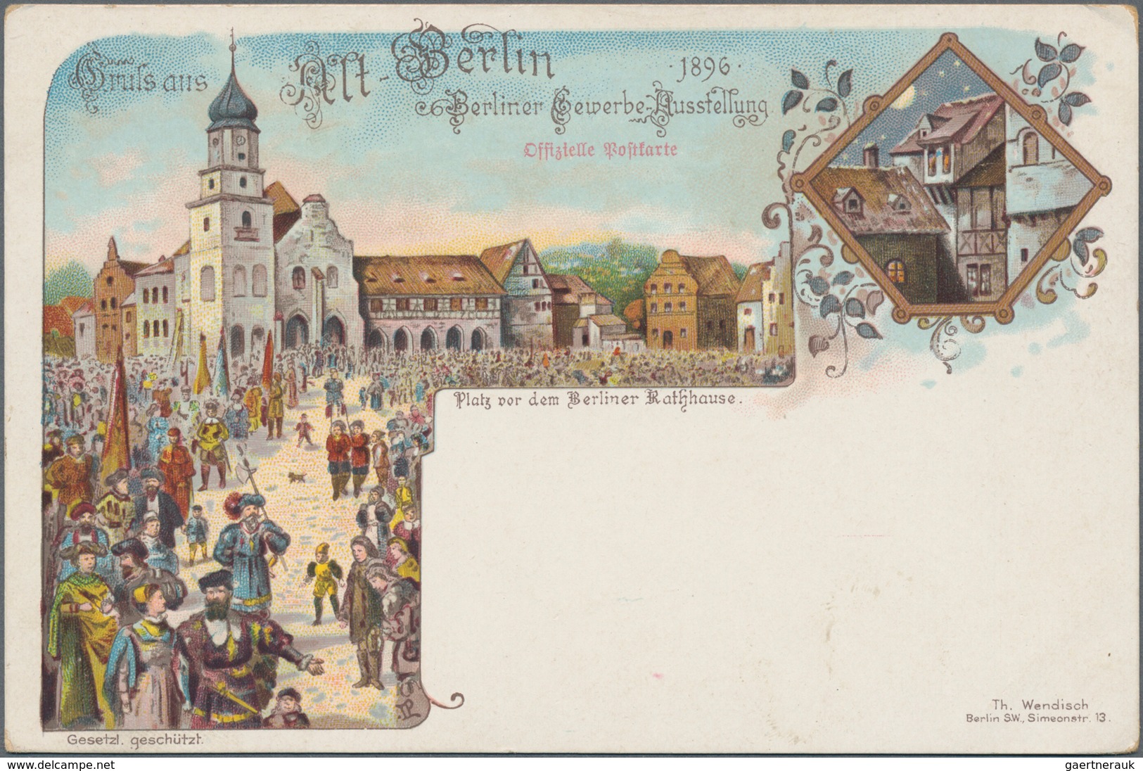 Ansichtskarten: Berlin: Berlin Und Vororte, 1890-1930 (ca.): Teils Gelaufen, Teils Ungebraucht, Viel - Andere & Zonder Classificatie