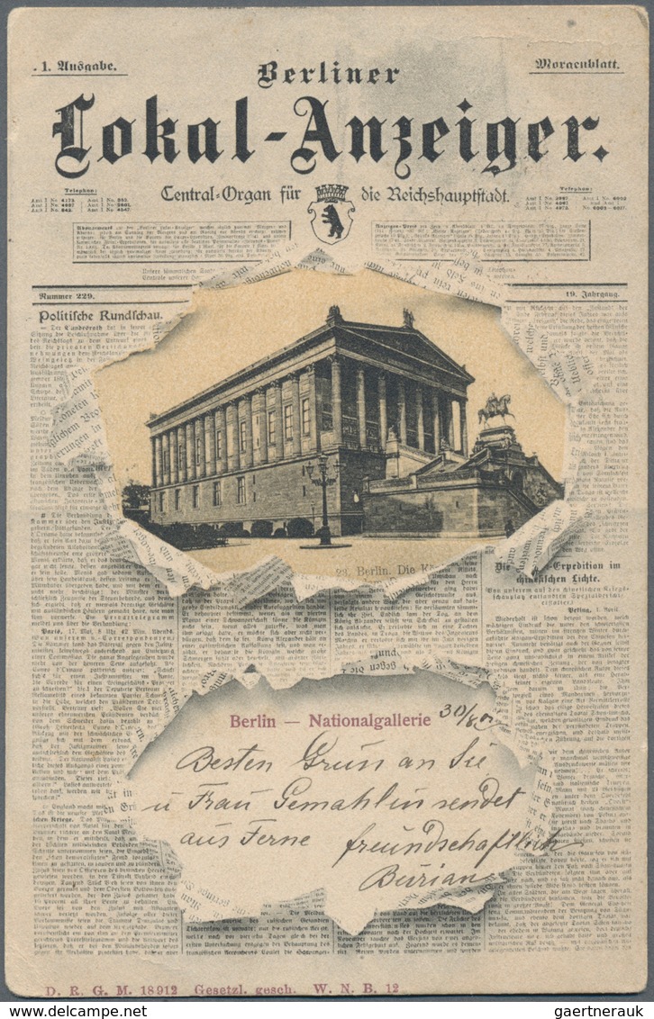 Ansichtskarten: Berlin: ÜBERRASCHUNGSSCHACHTEL, Mit über 270 Historischen Ansichtskarten Ab Ca. 1890 - Andere & Zonder Classificatie