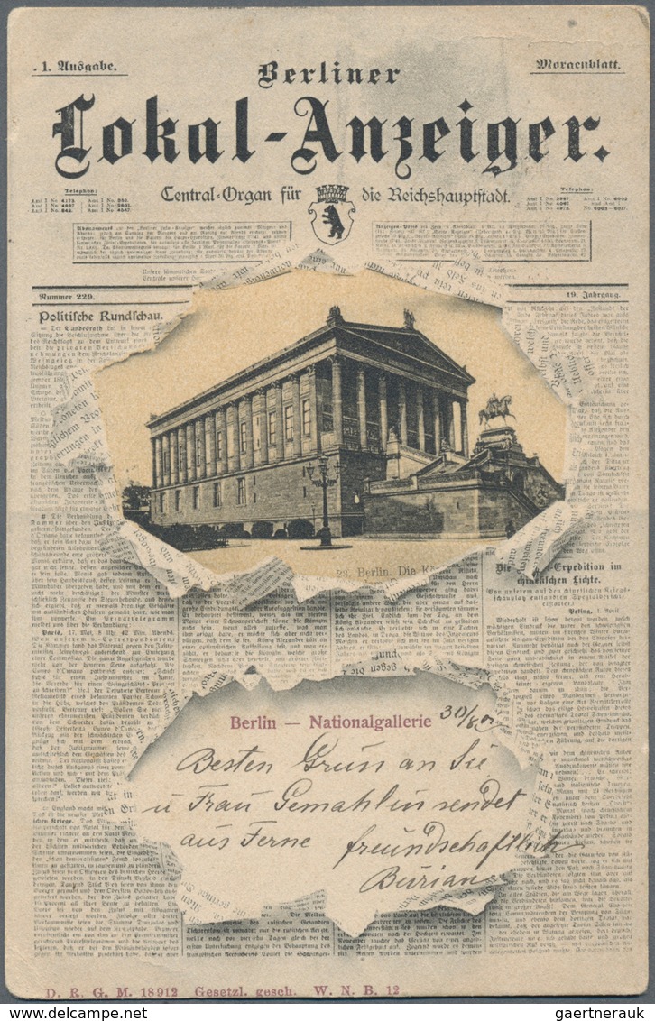 Ansichtskarten: Berlin: ÜBERRASCHUNGSSCHACHTEL, Mit über 270 Historischen Ansichtskarten Ab Ca. 1890 - Altri & Non Classificati