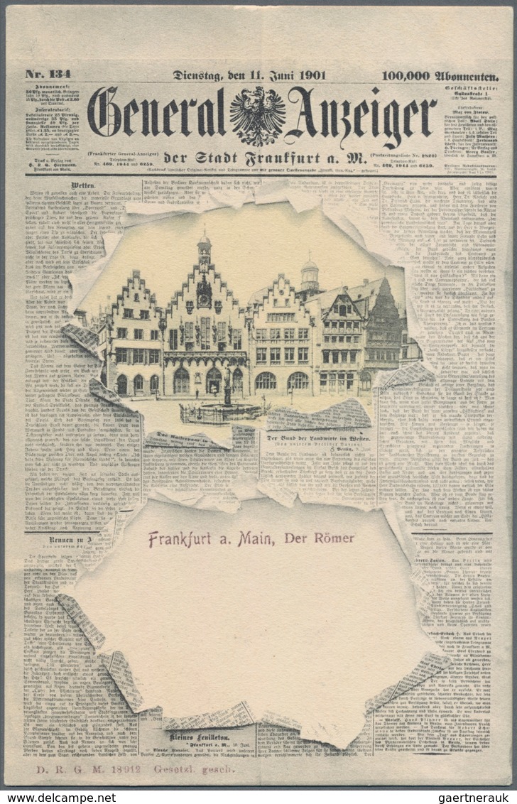 Ansichtskarten: Hessen: FRANKFURT Am Main Und Etwas Umgebung (alte PLZ 6000-609), Schachtel Mit Gut - Sonstige & Ohne Zuordnung