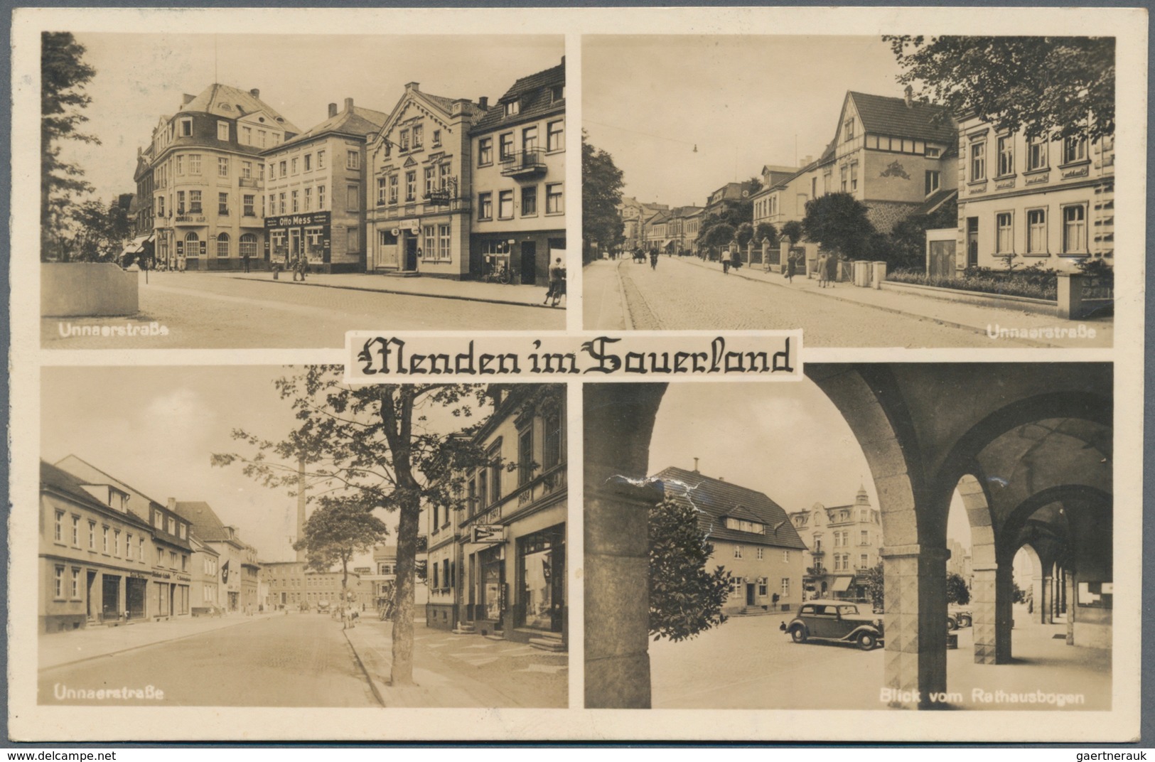 Ansichtskarten: Nordrhein-Westfalen: SÜDWESTWESTFALEN (alte PLZ 57-59), Menden, Arnsberg, Meschede, - Altri & Non Classificati