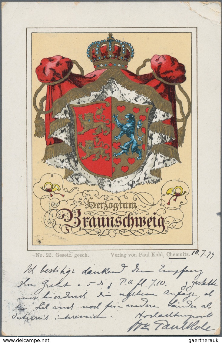 Ansichtskarten: KARTON, Knapp 1200 Historischen Ansichtskarten Ab Ca. 1900 Bis In Die 1970er Jahre ü - 500 Cartoline Min.