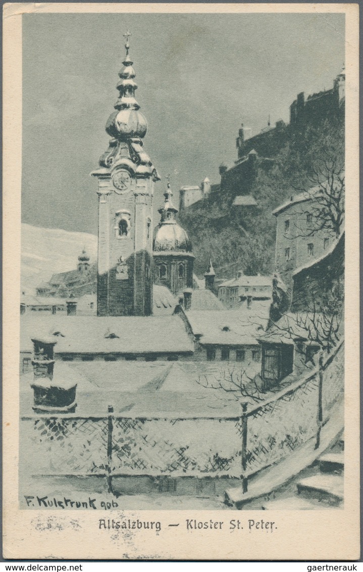 Ansichtskarten: KARTON, Mit über 1200 Historischen Ansichtskarten Ab Ca. 1900 Bis In Die 1970er Jahr - 500 Cartoline Min.