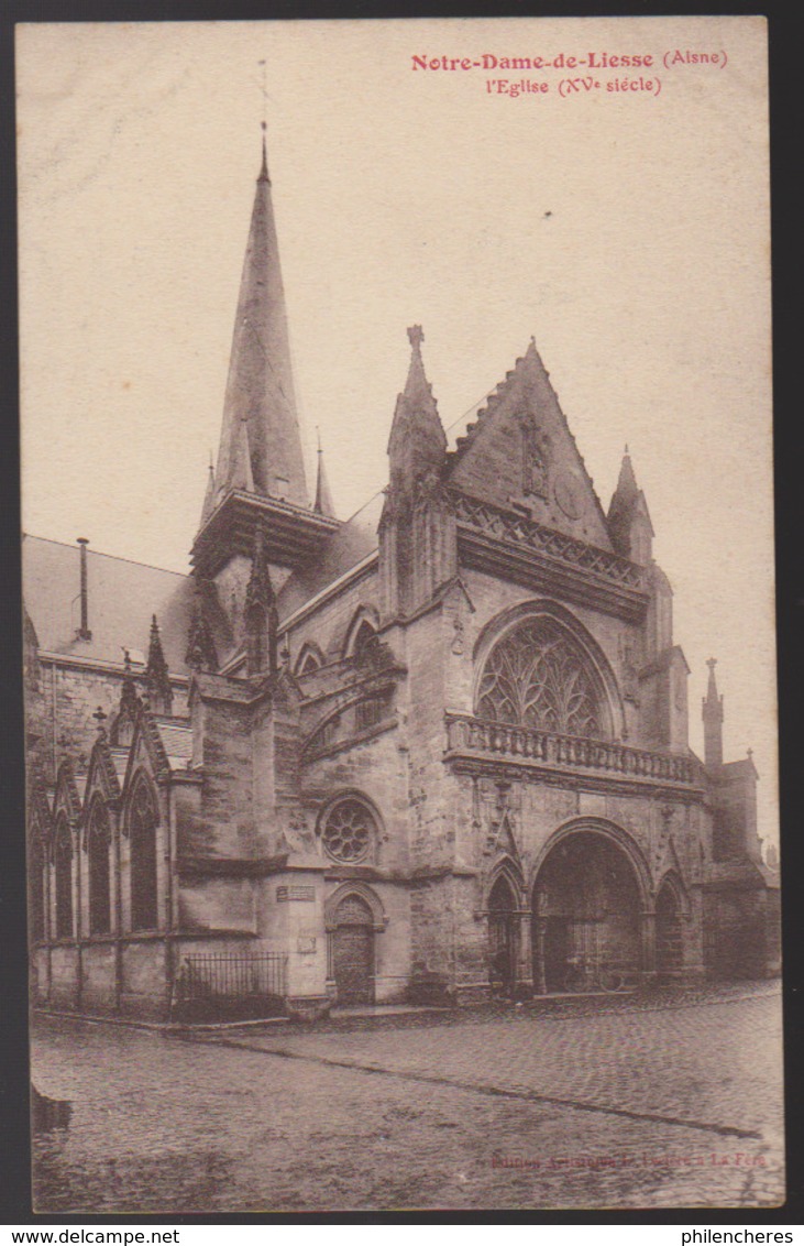 CPA - (02) Notre Dame De Liesse - L'église - Autres & Non Classés