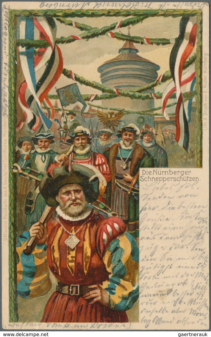 Ansichtskarten: 1898-1910, Nette Partie Mit Rund 60 Zumeist Besseren Karten, Dabei Einige Lithos, Ha - 500 Postkaarten Min.