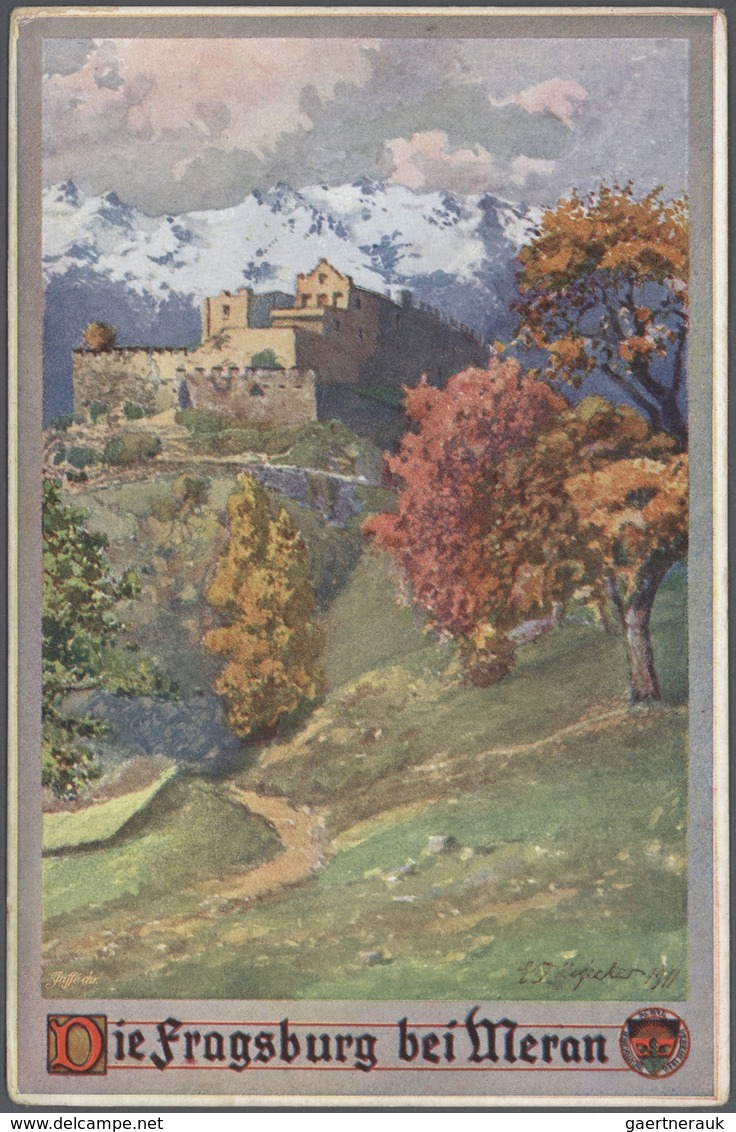 Ansichtskarten: Italien - 1898/1935, Südtirol / Alto Adige. Feinst nach Orten und Tälern sortierter