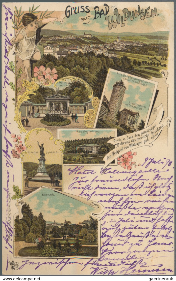 Ansichtskarten: 1998-1940, Partie Mit Etwa 200 Zumeist Gebrauchten Karten, Dabei Topographie Auch Mi - 500 Postkaarten Min.