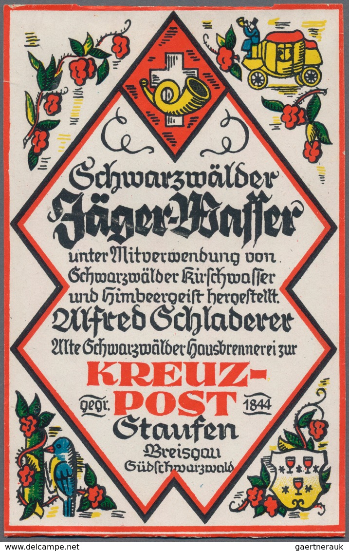 Varia (im Ansichtskartenkatalog): GETRÄNKEETIKETTEN, Partie Mit über 170 Alten Getränkeetiketten, Mi - Andere & Zonder Classificatie