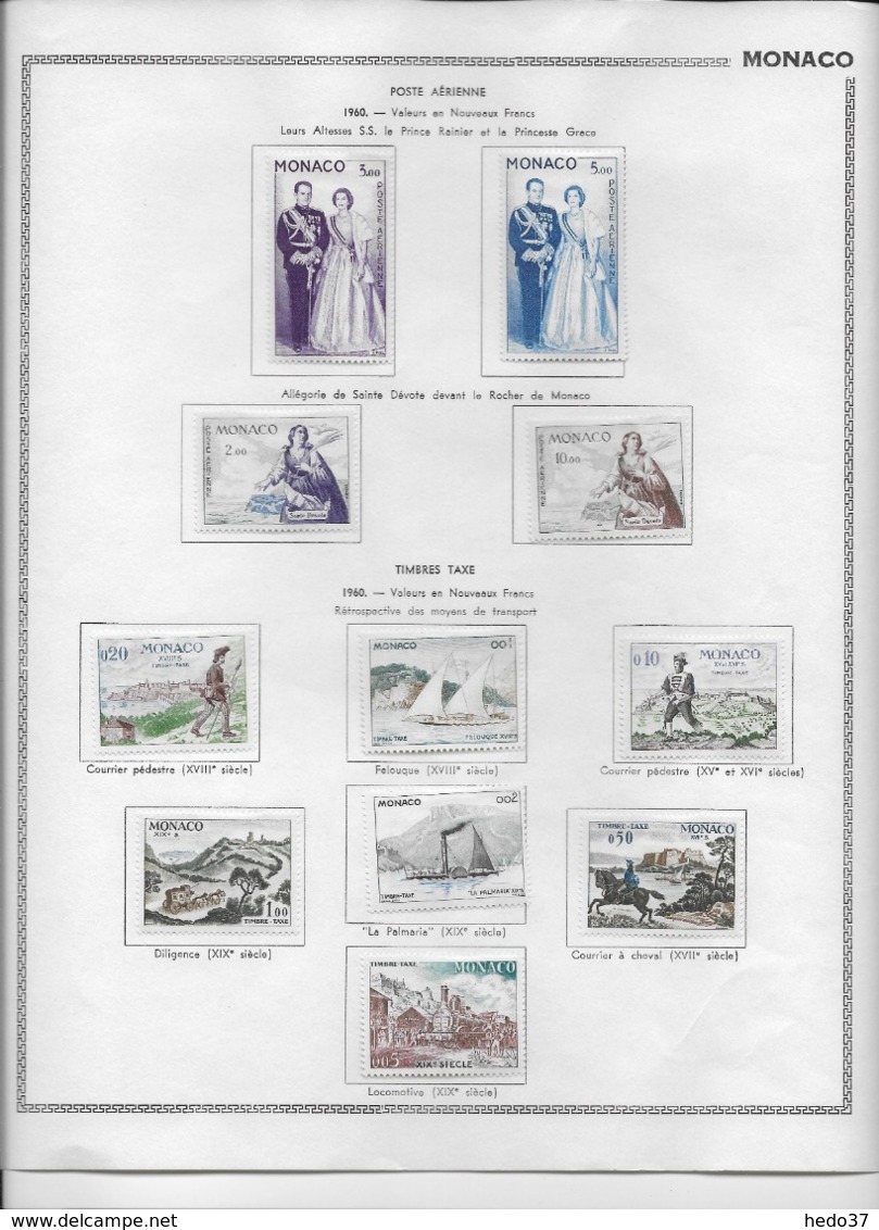 Monaco - Collection Vendue Page Par Page - Timbres Neufs * Avec Charnière - TB - Collections, Lots & Series