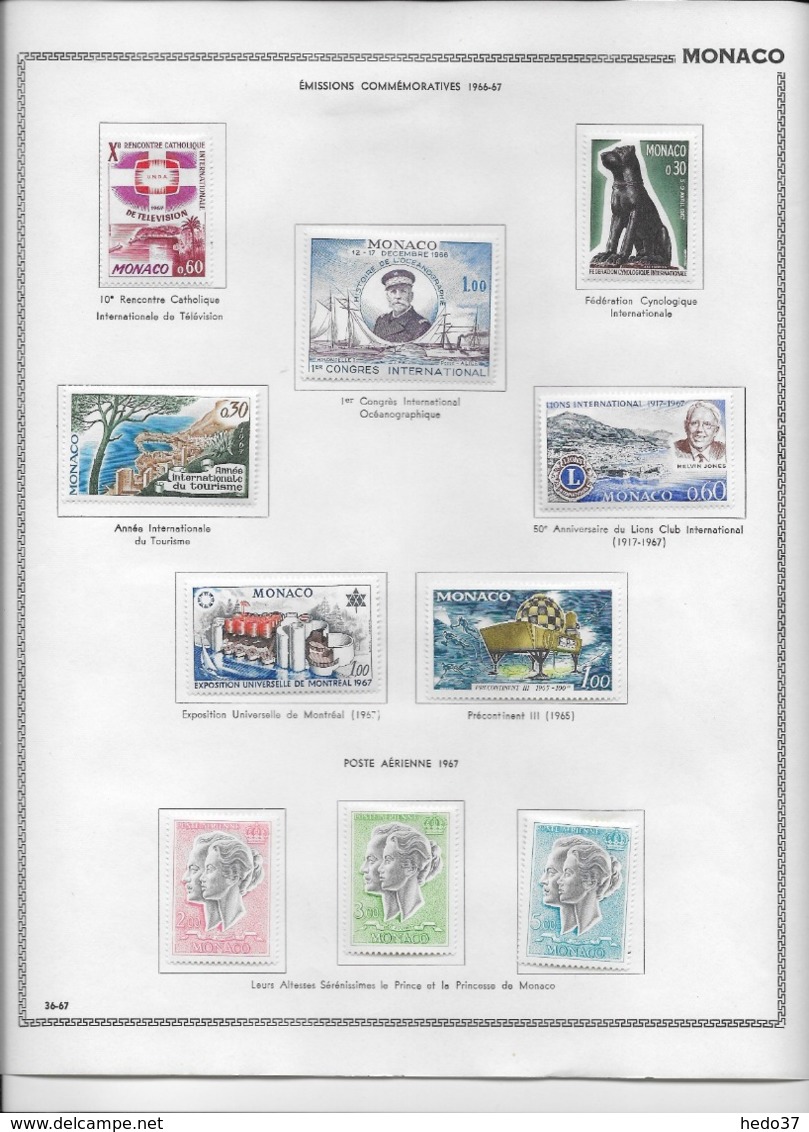 Monaco - Collection Vendue Page Par Page - Timbres Neufs * Avec Charnière - TB - Collections, Lots & Séries