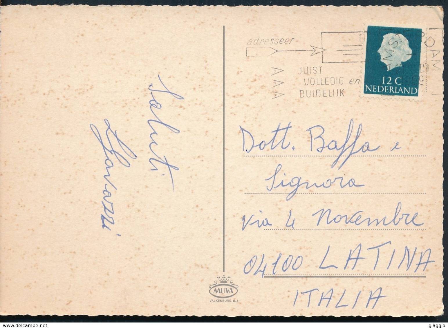 °°° 14556 - NETHERLANDS - AMSTERDAM - VIEWS - 1969 With Stamps °°° - Amsterdam