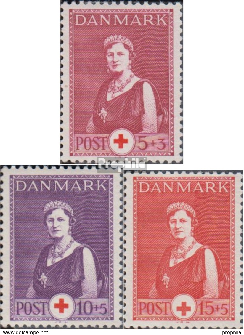 Dänemark 250-252 (kompl.Ausg.) Jahrgang 1939 Komplett Gestempelt 1939 Rotes Kreuz - Usado