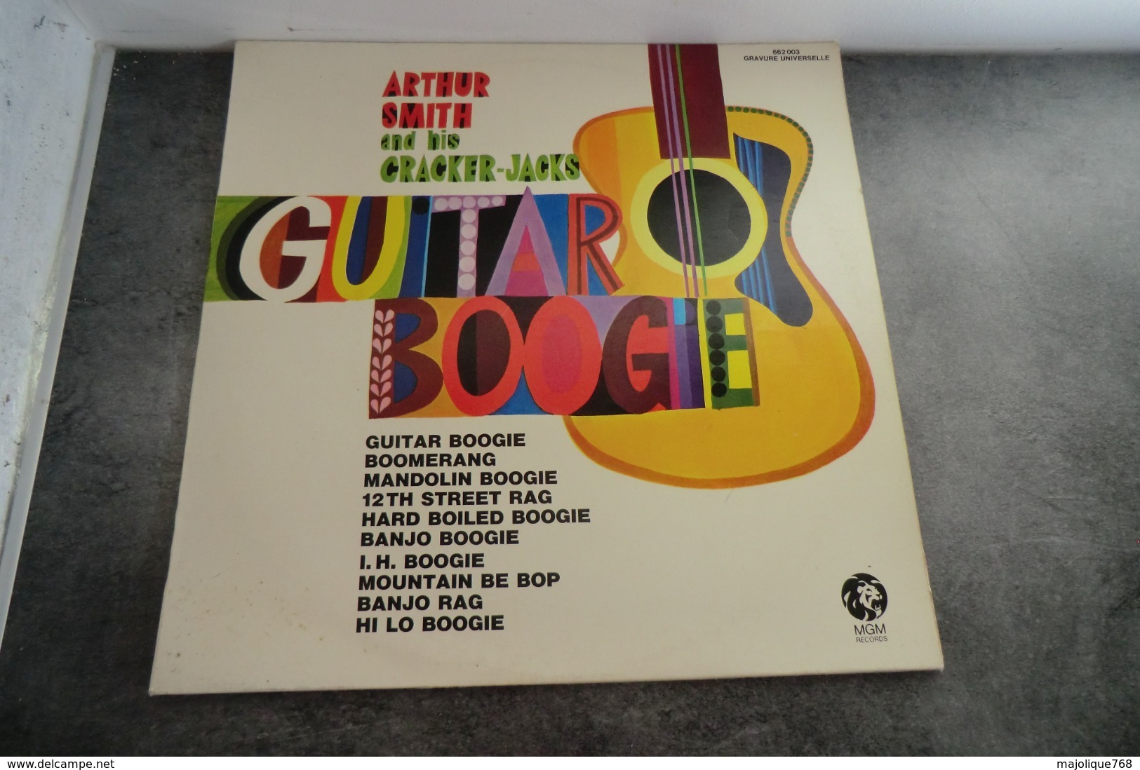 Disque 33 Cm De Arthur Smith And His Cracker-Jacks - Guitar Boogie - MGM Records 662003 - - Rock