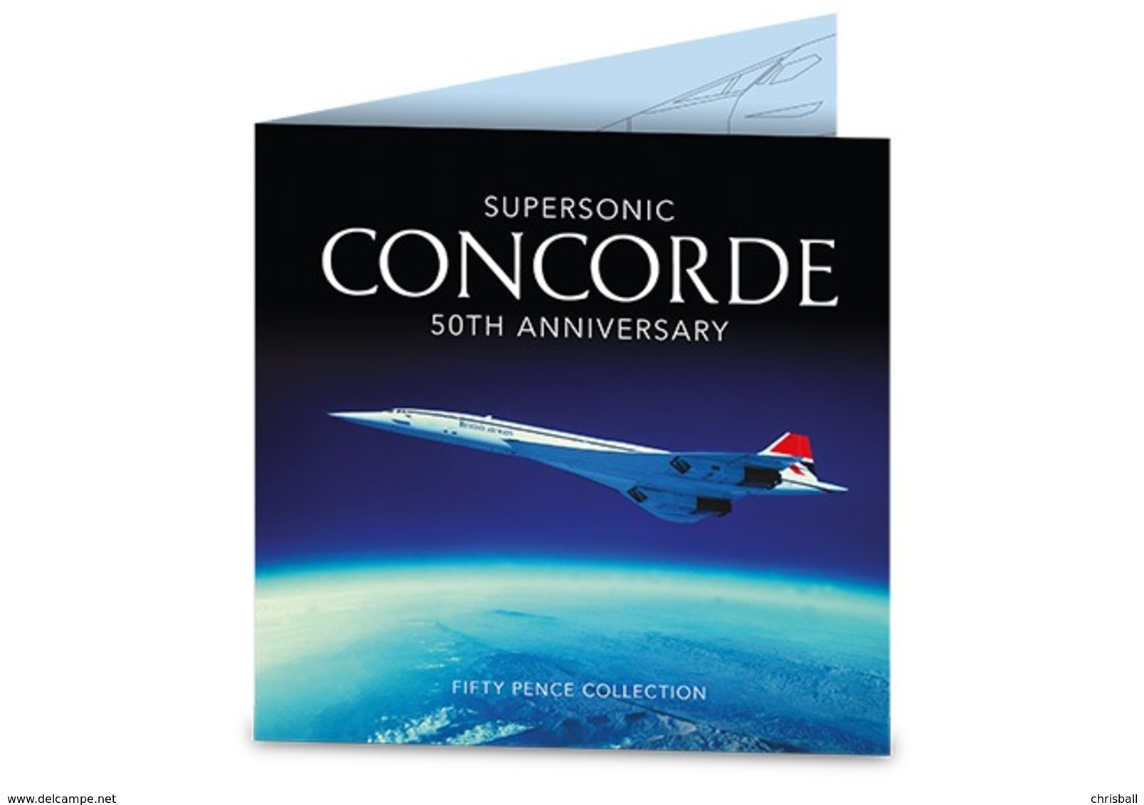 Guernsey Concorde Set 3 50p Coins In Collector Pack - Guernsey