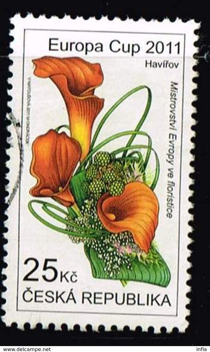 Tschechien 2011, Michel# 688 O European Florists Championship - Europa Cup 2011 - Used Stamps