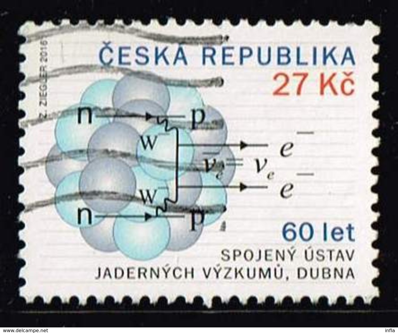 Tschechien 2016, Michel# 878 O Joint Institute For Nuclear Research In Dubna - Gebraucht