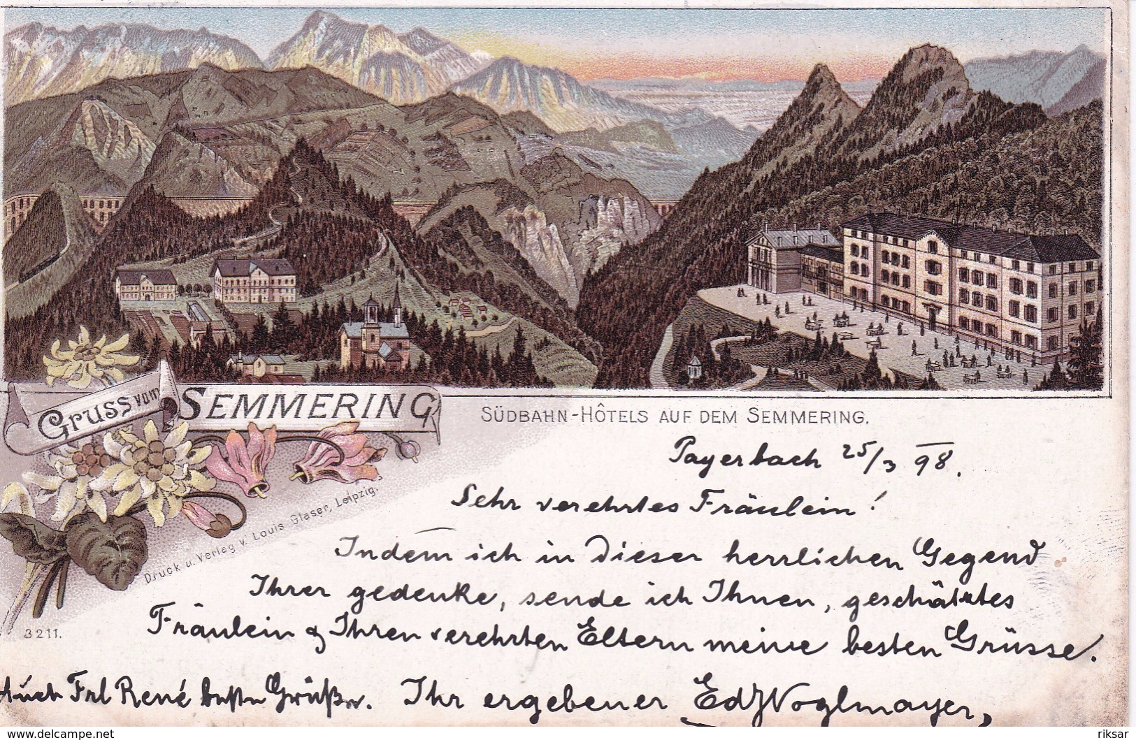 AUTRICHE(SEMMERING) GRUSS(HOTEL) - Semmering