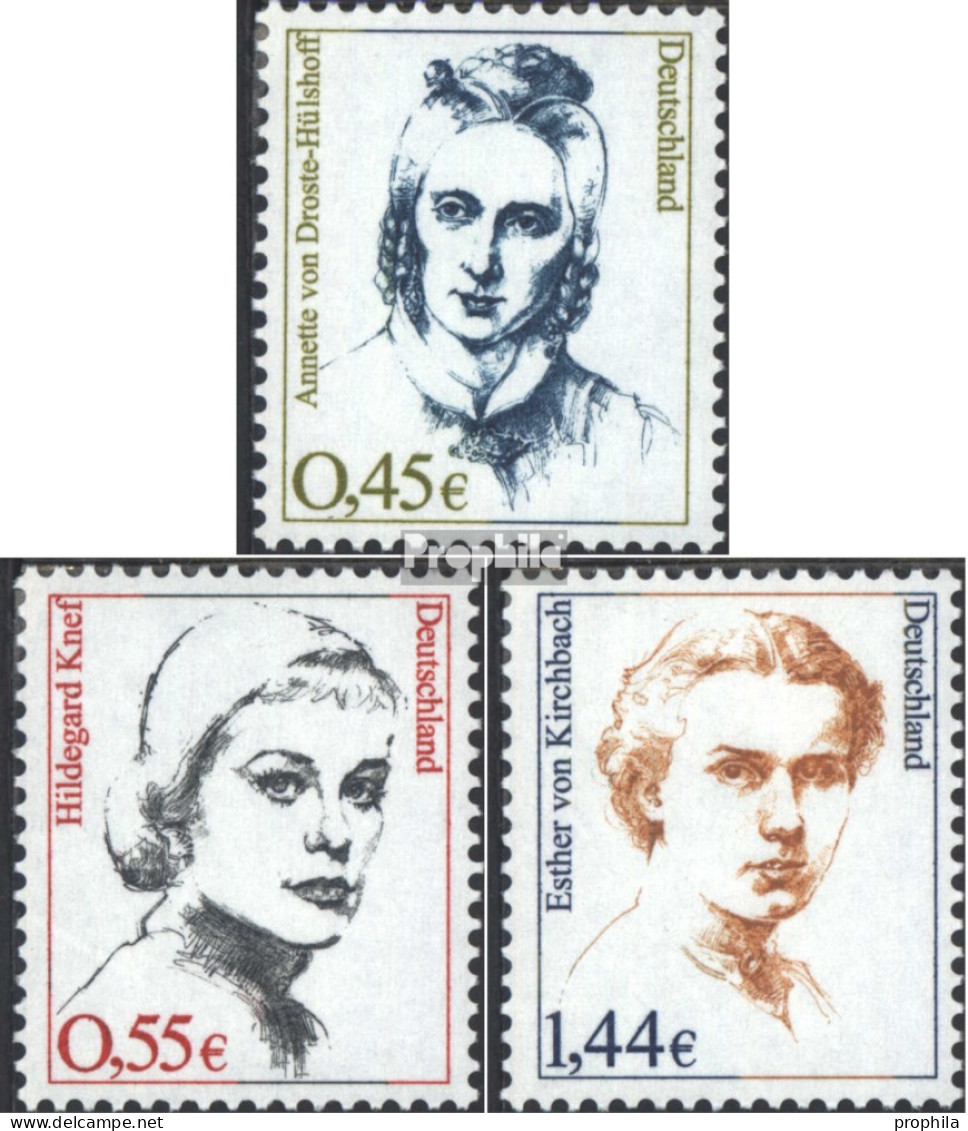 BRD (BR.Deutschland) 2295-2297 (kompl.Ausg.) Postfrisch 2002 Frauen - Ungebraucht