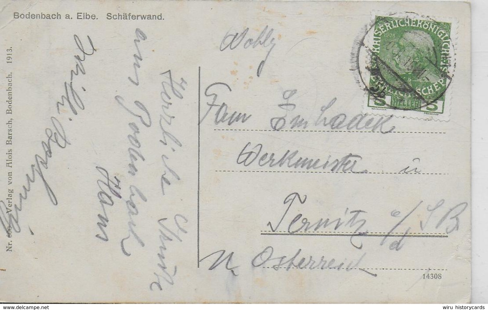 AK 0324  Bodenbach A. Elbe ( Tetschen ) - Schäferwand / Verlag Barsch Um 1913 - Tschechische Republik
