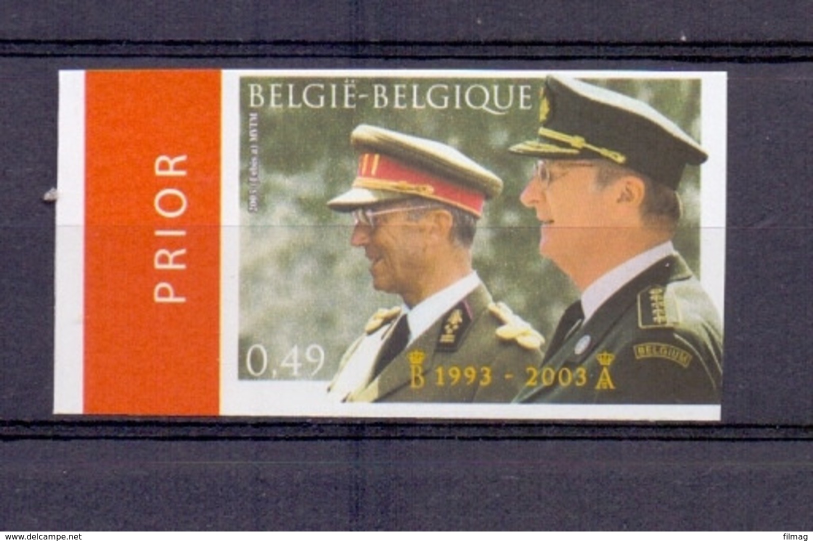 3201 KONING BOUDEWIJN EN ALBERT II  ONGETAND   POSTFRIS** 2003 - Sonstige & Ohne Zuordnung