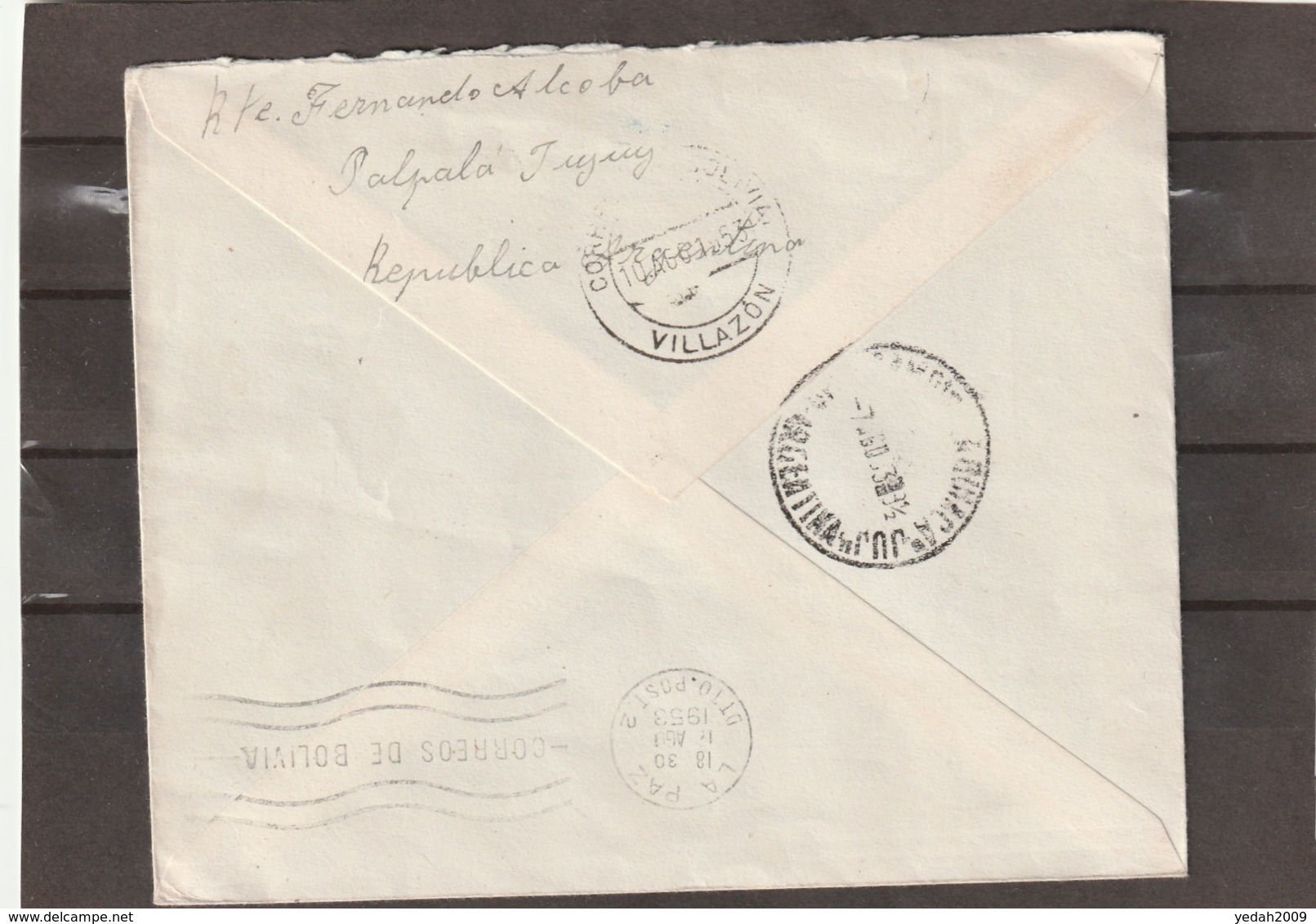 Argentina PALPALA PERON COVER TO Bolivia 1953 - Brieven En Documenten