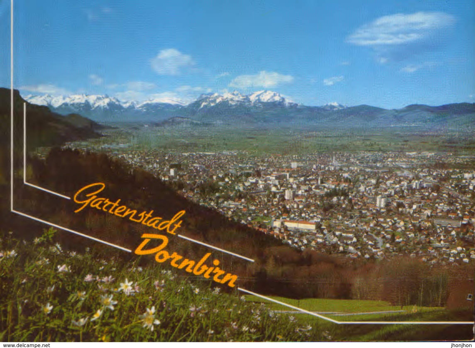 Austria - Postcard Used 1993 - Dornbirn -  Partial View - 2/scans - Dornbirn