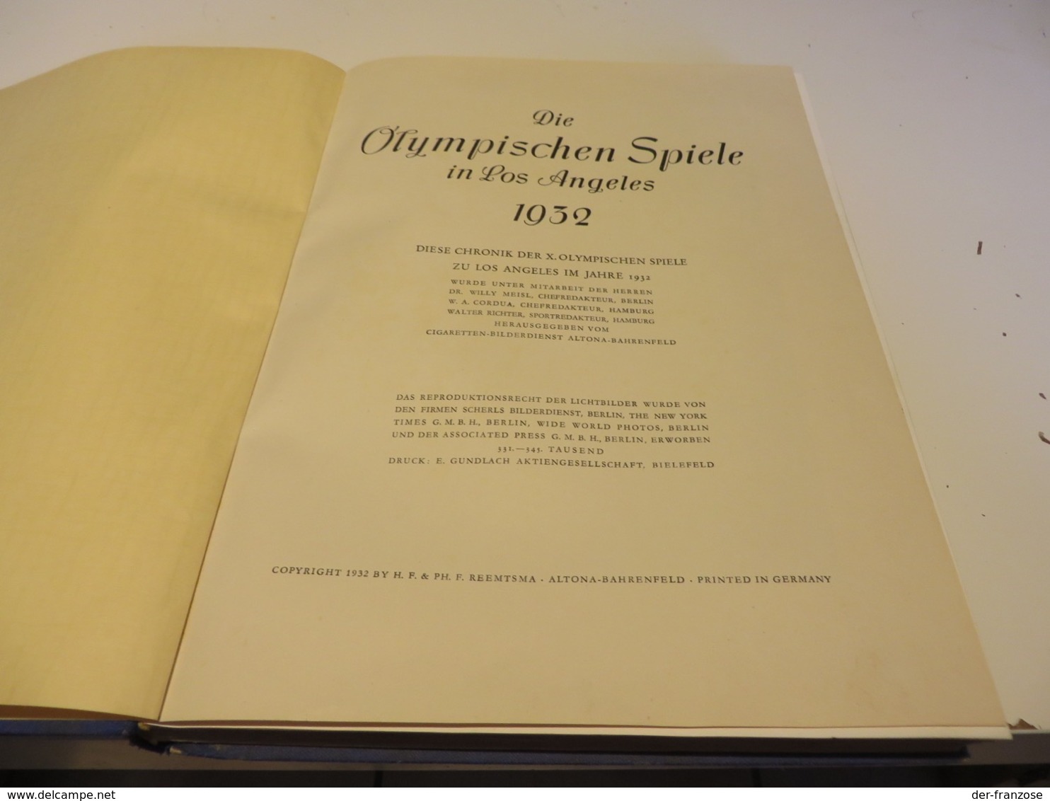 OLYMPIA. LOS  ANGELES  1932. ZIGARETTENBILDER - SAMMELBUCH  Mit  Allen  BILDER - Sammelbilderalben & Katalogue