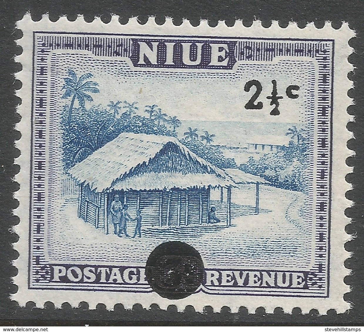 Niue. 1967 Decimal O/P. 2½c MNH. SG 128 - Niue