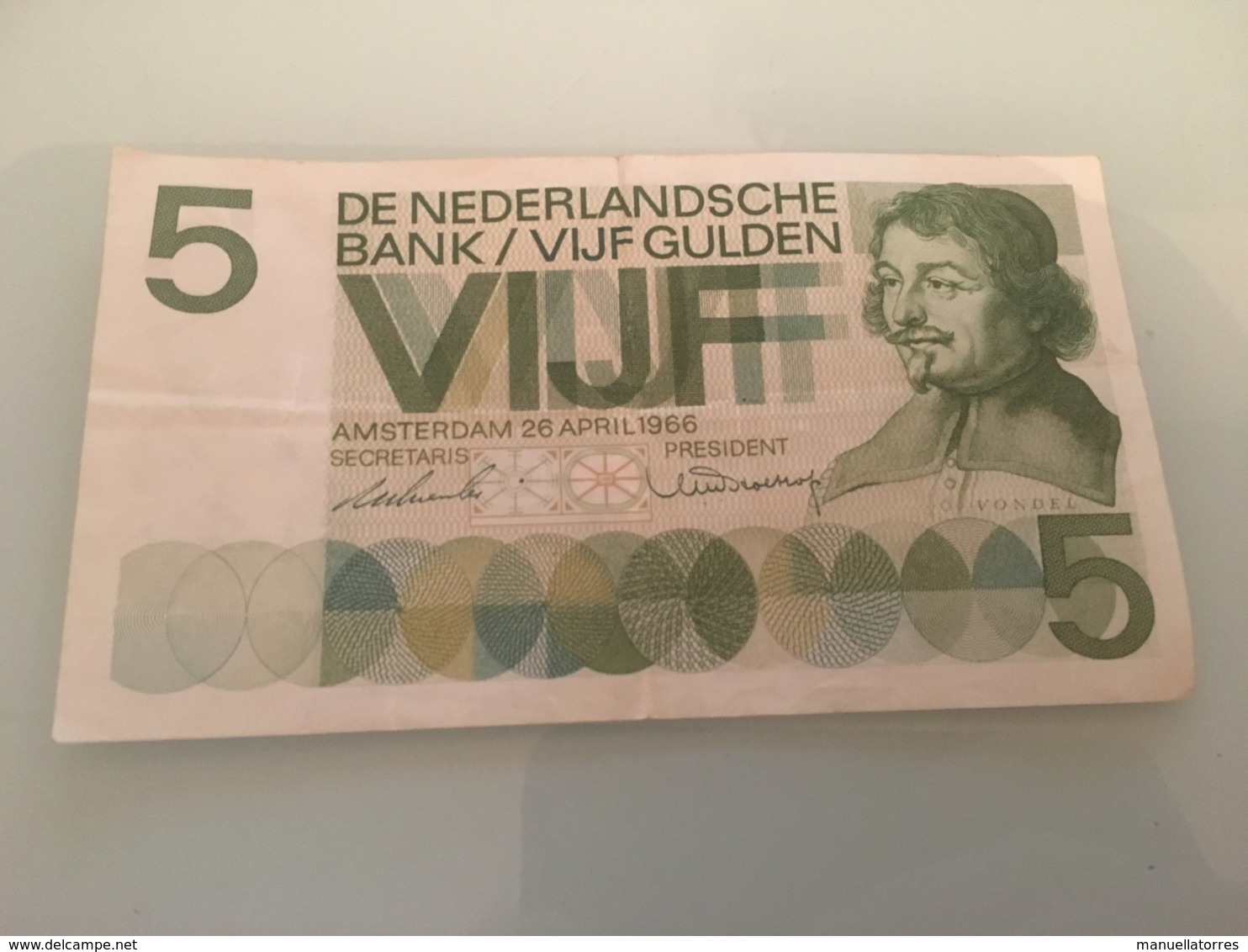 Billet 5 Gulden Amsterdam 1966 - 5 Gulden