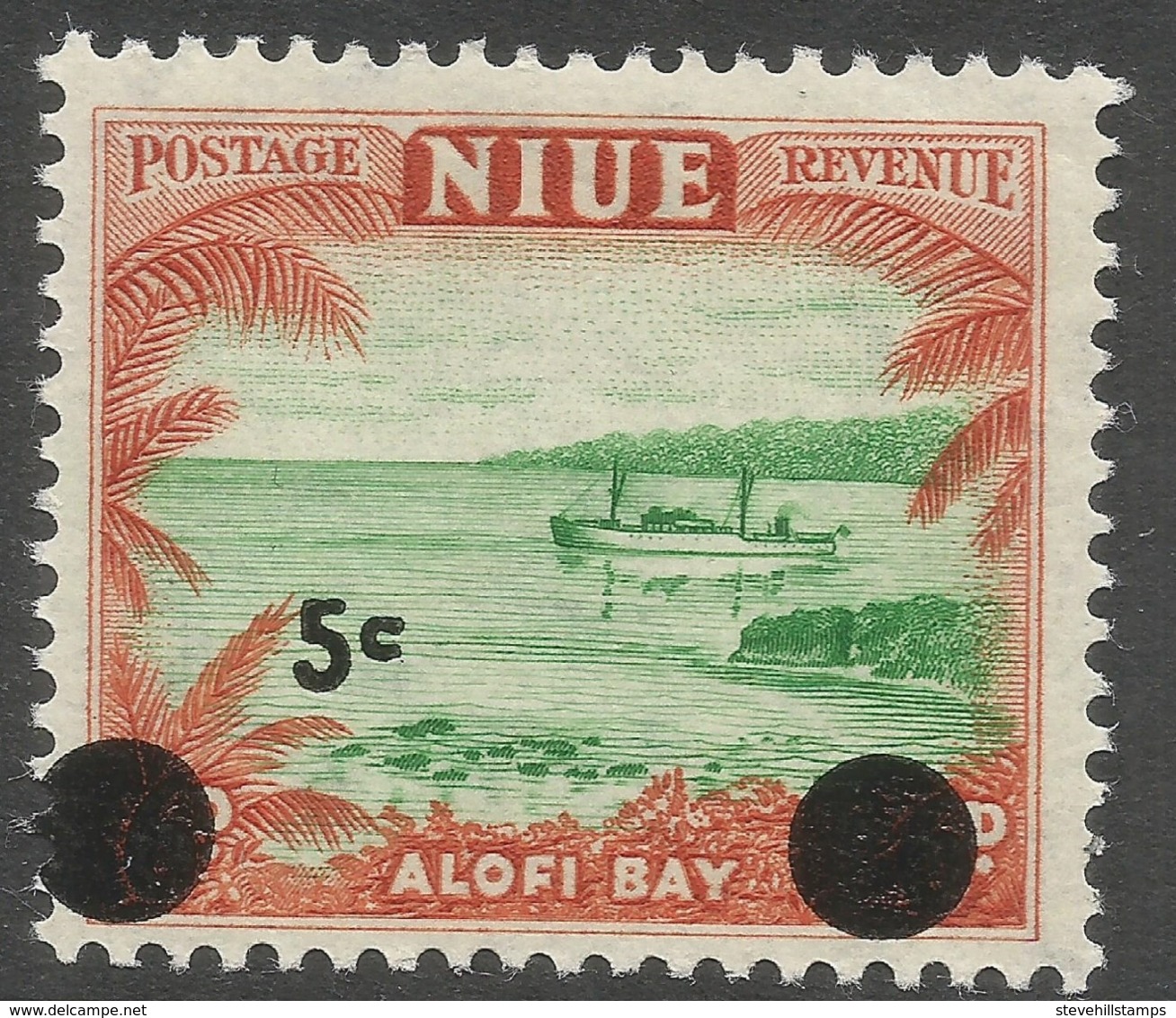 Niue. 1967 Decimal O/P. 5c MNH. SG 130 - Niue