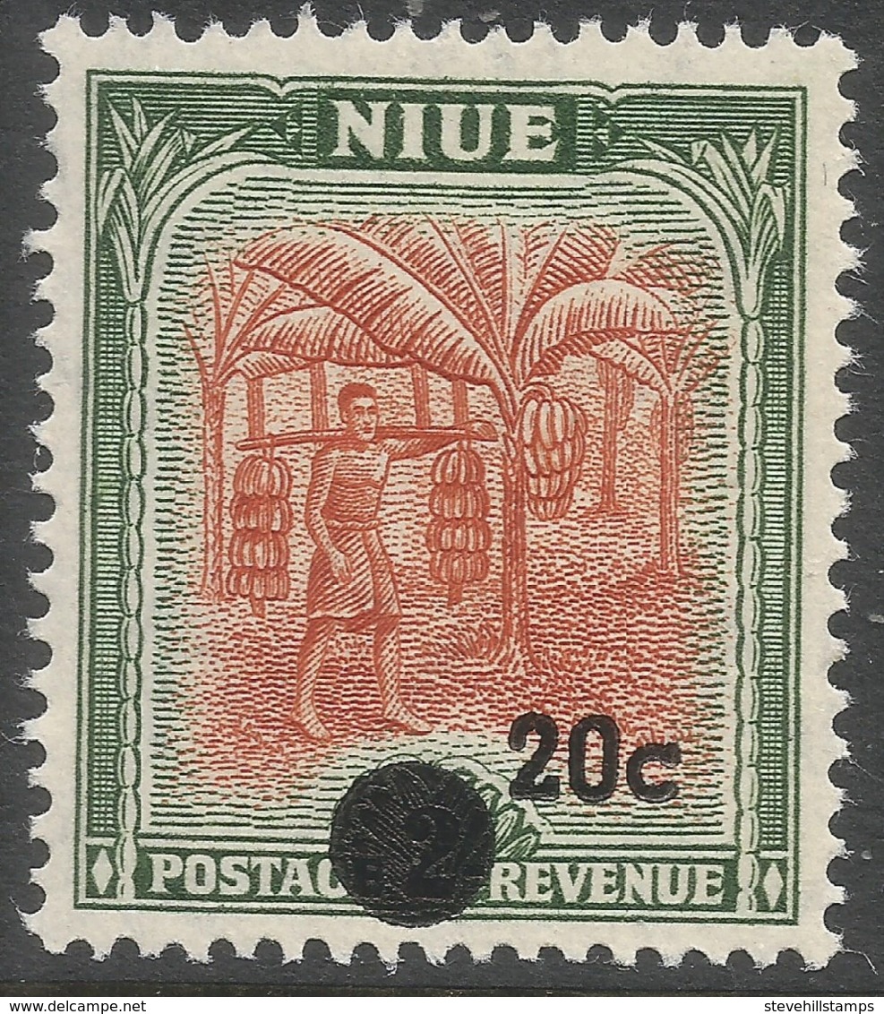 Niue. 1967 Decimal O/P. 20c MNH. SG 133 - Niue