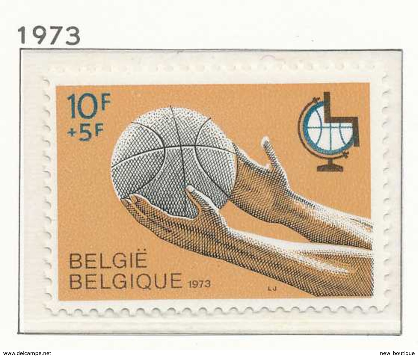 NB - [151096]SUP//**/Mnh-[1666] Belgique 1973, Basket Ball Pour Handicapés, SNC - Handisport