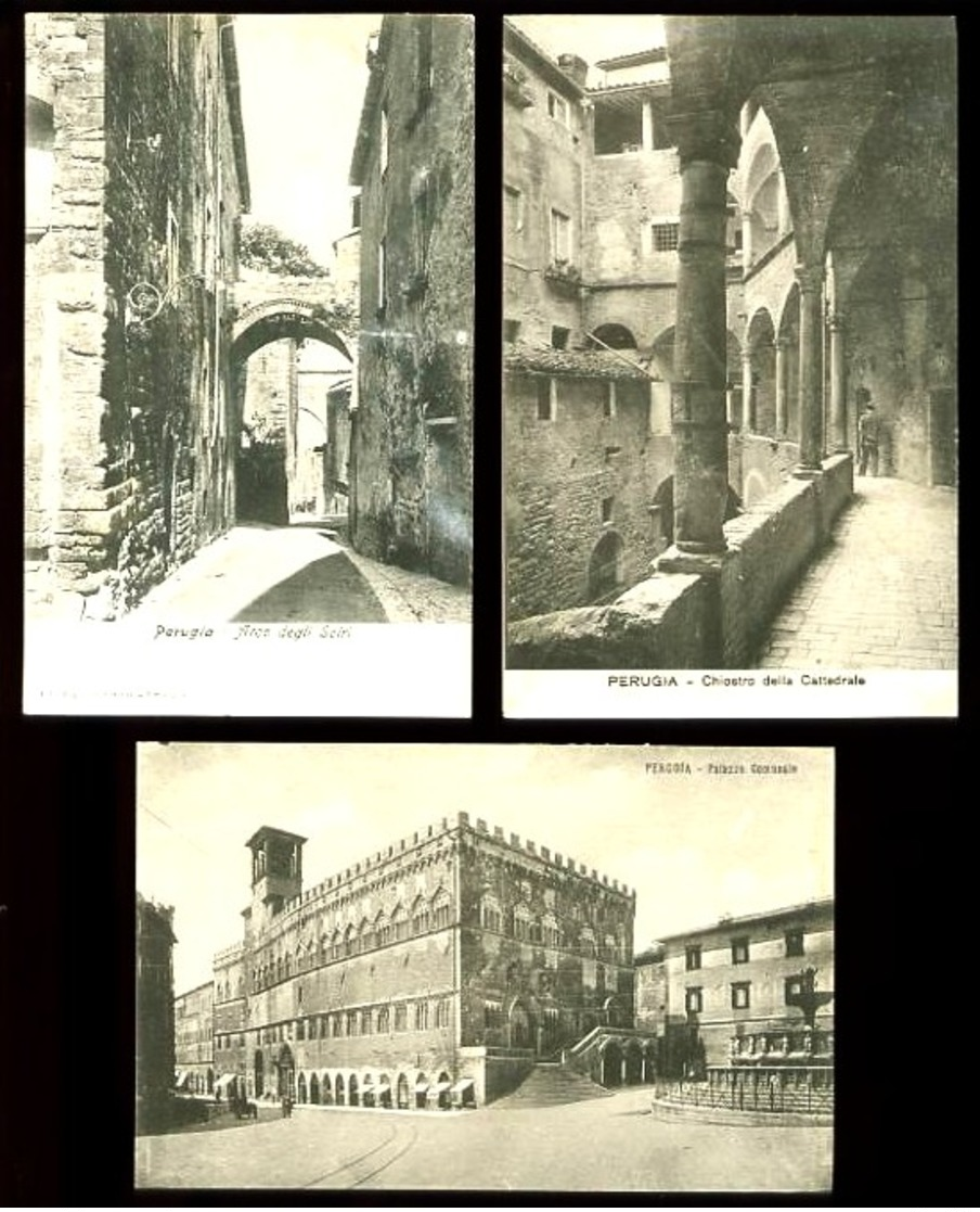 PERUGIA - Lot De 6 Cartes Postales (dont Plusieurs Animées) - Perugia