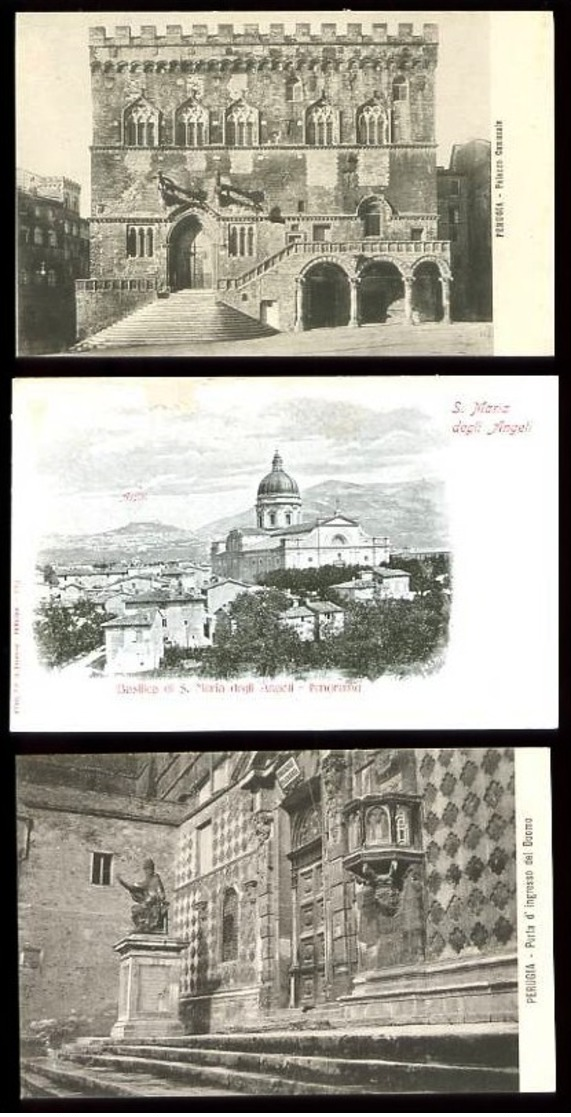 PERUGIA - Lot De 6 Cartes Postales (dont Plusieurs Animées) - Perugia