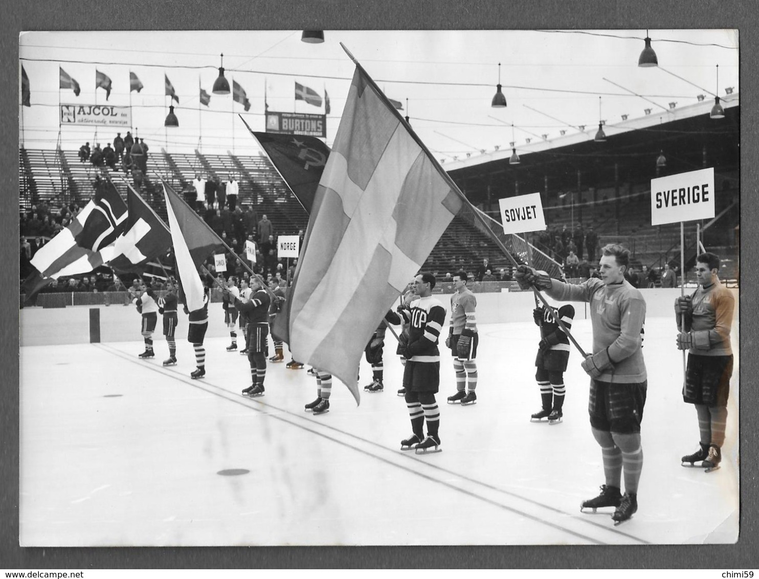 Hockey Sur Glace - STOCKHOLMS SVERIGE -  RUSSIAN - PHOTO PRESS 1954? - Sport