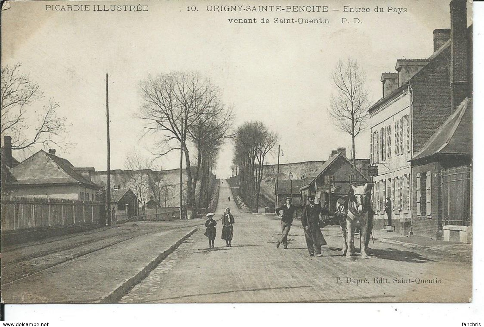 Origny-Sainte-Benoite- Entrée Du Pays Venant De Saint-Quentin - Autres & Non Classés