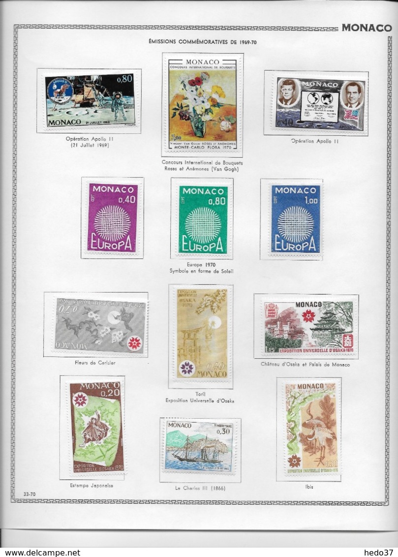 Monaco - Collection Vendue Page Par Page - Timbres Neufs * Avec Charnière - TB - Collections, Lots & Séries