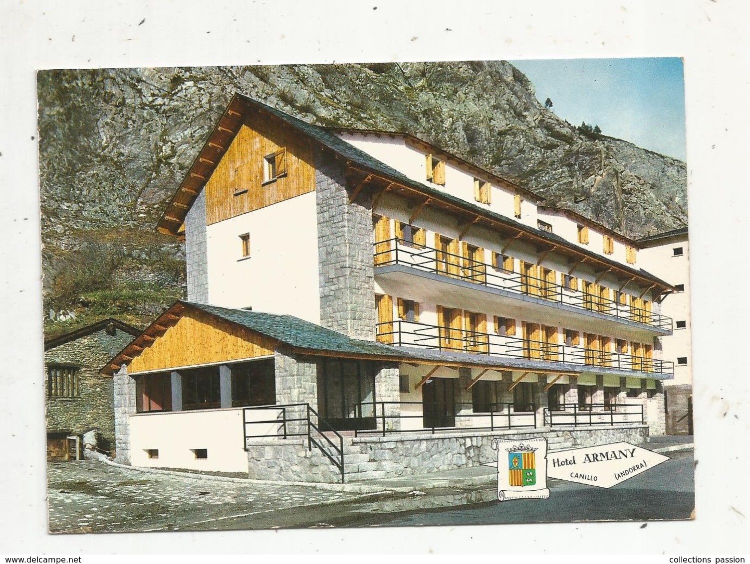 Cp, ANDORRE ,ANDORRA Hotel ARMANY , CAMILLO ,vierge - Andorre