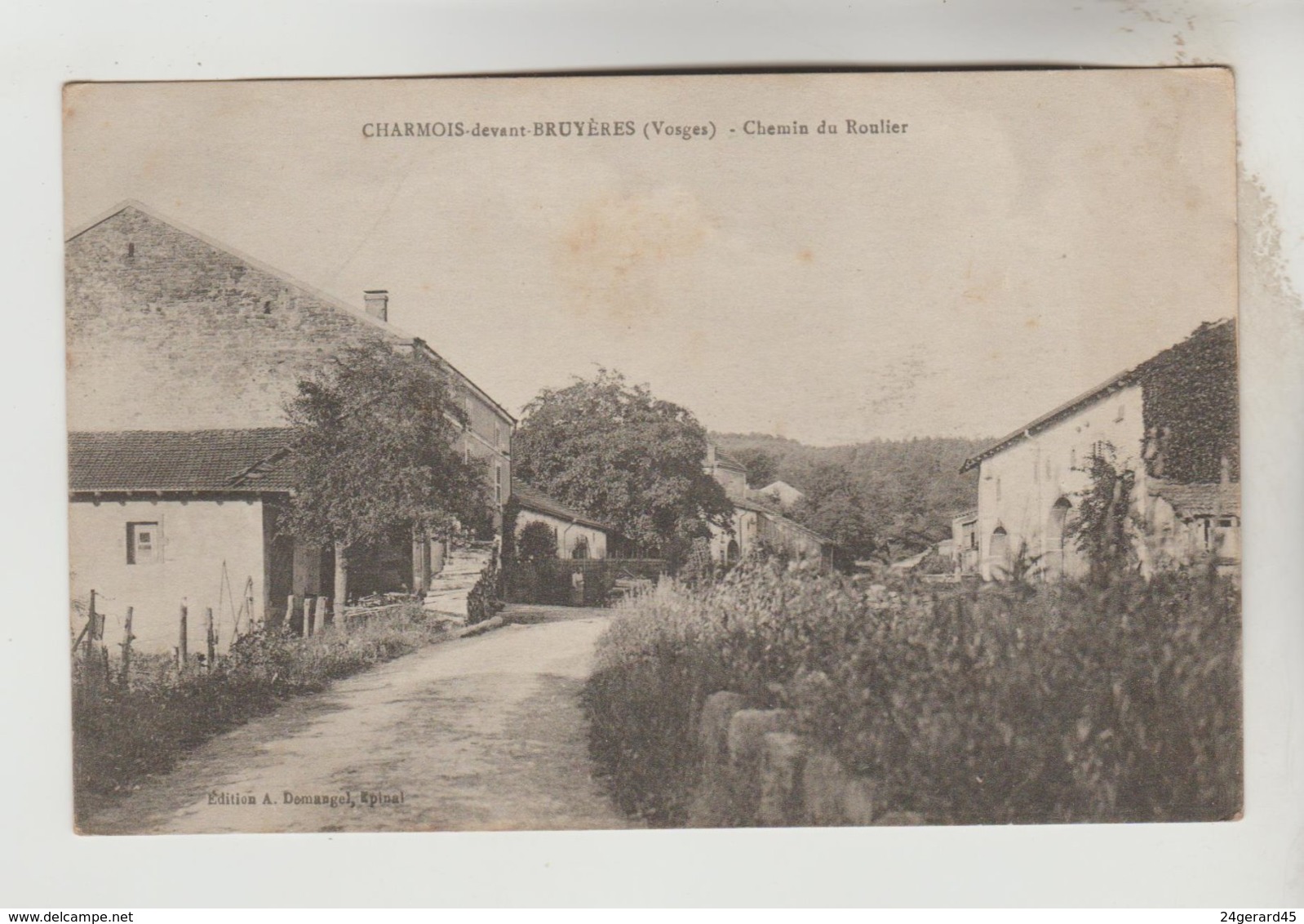 CPA CHARMOIS DEVANT BRUYERES (Vosges) - Chemin Du Roulier - Autres & Non Classés