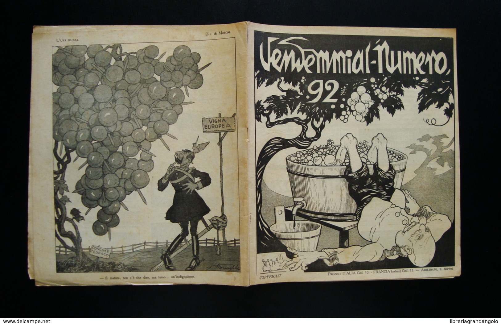 NUMERO 92 Vendemmia Anno III 26 Settembre 1915 Scarpelli Sacchetti Fiorini Golia - Non Classificati